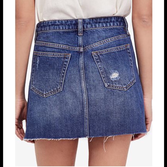 We The Free Women’s Distressed Jean Skirt - Picture 2 of 5